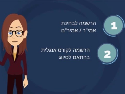 סרטון הסבר על בחינות המיון באנגלית