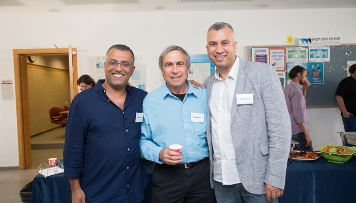 During lunch break with Prof. Ehud Keinan and Prof. Ashraf Brik